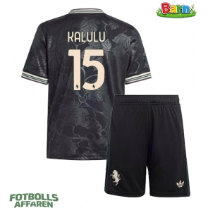 Juventus Pierre Kalulu #15 Tredjeställ Barn 2025-26 Kortärmad (+ Korta byxor)